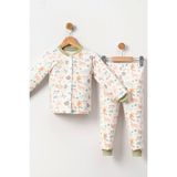 Cantoy Erkek Çocuk Baskılı Pamuklu 2'li Pijama Takımı - Mint - 4 Yaş