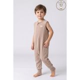 cantoy Erkek Çocuk Uyku Tulumu, Baskılı Desen, Müslin, Kolsuz, 0.5 Tog,%100 Pamuk, 3-11 Yaş (Bej, 3 YAŞ)
