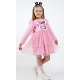 Cantoy Kız Çocuk Kuromi Tül Detaylı Elbise - Pembe - 10 - 11 Yaş