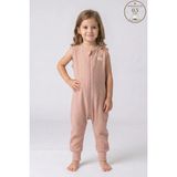 Cantoy Müslin Kız Çocuk Uyku Tulumu 2 Katlı 0.5 Tog - %100 Pamuk Nefes Alabilen Kumaş 3-11 Yaş - Somon - 6