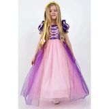 Cantoy Rapunzel Prenses Kız Çocuk Elbise - 8 Yaş - Mor