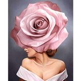 Canvas Hobby Asil Gül Renkli 50 x 65 cm Kasnaklı Sayılarla Boyama Seti