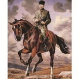 Canvas Hobby Atatürk Kasnaklı 60 x 75 cm Sayılarla Boyama Seti