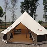 Canvasvilla White Pearl 500 Glamping Çadırı -%100 Pamuk Kanvas 5m Çap - 5m Bell Tent