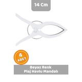 CANVELA 4 Adet Beyaz Mandal XL Büyük Boy Şezlong Plaj Havlu Mandalı Halı Asma Battaniye ve Havlu Tutucu Mandal