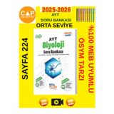 Çap 2025-2026 Ayt Biyoloji Ösym Tarzı Video Çözümlü Soru Bankası+Android Kalem