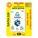 Çap 2025-2026 Ayt Fizik Ösym Tarzı Video Çözümlü Soru Bankası+Android Kalem