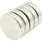 Çap 25MM x Kalınlık 5mm Güçlü Yuvarlak Neodyum Mıknatıs - 1 - Gümüş