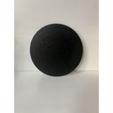Çap 27CM - Buzlu Cam, Düz Siyah - Kesme Tahtası - Sunumluk - 0 - 99 ml