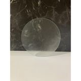 Çap 27CM - Buzlu Cam, Şeffaf - Kesme Tahtası - Sunumluk - 0 - 99 ml