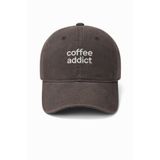 CAP BROS Caffee Addict Nakışlı Yıkamalı Şapka Kep