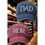 CAP BROS DAD & MOM Nakışlı Eskitme Şapka Kep