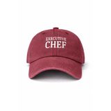 CAP BROS Executive Chef Nakışlı Eskitme Yıkamalı Şapka Kep