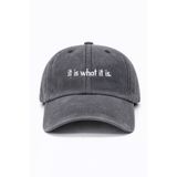 CAP BROS it is what it is. Yapacak bişey yok - Kısmet Nakışlı Eskitme Şapka Kep