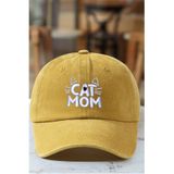 CAP BROS Kedi Annesi Şapka - Cat Mom Nakışlı Eskitme Şapka Kep