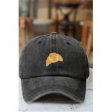 CAP BROS Kruvasan Nakışlı Eskitme Kep Şapka