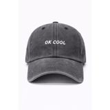CAP BROS OK COOL Aynen kardeşim Nakışlı Eskitme Şapka Kep