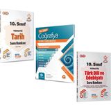 Cap Çap 10.sınıf Tarih ve Türk Dili Edebiyatı ile Bilgi Sarmal Yayınları Coğrafya Soru Bankası Seti 3 Kitap