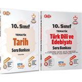 Cap Çap Yayınları 10.sınıf Tarih ve Türk Dili Edebiyatı Soru Bankası Seti 2 Kitap