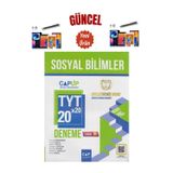Çap Güncel 2024-2025 TYT Sosyal Bilimler 20 x 20 Deneme+Kalem