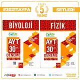 Çap Yayınları AYT Fizik-Kimya TYT AYT Biyoloji Fasikül Set 3 Kitap - Kolektif