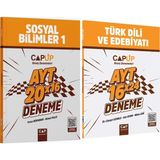 Çap Yayınları Ayt Sosyal Bilimler 1 20 X 16 Up Ve Edebiyat Deneme Seti 2 Kitap