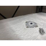 Çapa Home Işleme Detaylı El Yüz Havlusu - 50 x 90 cm - Açık Gri