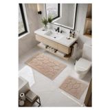 Çapa Home Noddle Otantik Yaprak Model %100 Pamuk 2 Parça Klozet Takımı