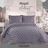 Çapa Home Şönil Yatak Örtüsü / Çeyizlik / Günlük Kullanıma Uygun/ 3 Parça Yatak Örtüsü Hayal - Antrasit - 240 x 260 cm