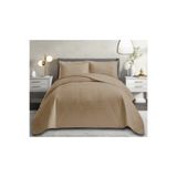 Çapa Home Ultra Soft Kadife Nubuk Çift Kişilik Yatak Örtüsü Cappucino