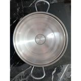 Çapar Group Alüminyum Basık Tencere Metal Kulp Ağız Çap 36 cm 1 Adet - Gri