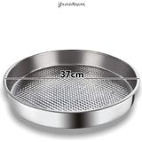 Çapar Group Paslanmaz Çelik Çiğ Köfte Leğeni Tepsisi 37 cm - Gri