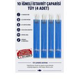 Çaparici 10 İğneli İstavrit Çaparisi tüy(4 Adet) 10 Numara İğne 0.25 Beden 0.15 Köstek 150 Gr Atar Kapasitesi Köpüğe Sarılı Düğümlü El Bağlaması
