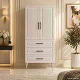 Cape Cod Çok Amaçlı Dolap 60 Cm 2 Kapak 3 Çekmece Soft Beyaz - Çok Amaçlı Banyo Dolabı