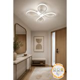 Capella Aydınlatma Mono Modern Plafonyer Beyaz Tavana Sıfır 3 Renk Işık Salon Mutfak Yatak Odası Led Avize
