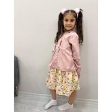 Capella Bebe Kız Çocuk Yağmurluk Elbise Takım Kız Çocuk Çiçekli Elbise Ve Yağmurluklu Ikili Takım - 00406 Pembe - 6 Yaş