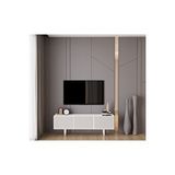 Capella Beyaz Country Mdf 3 Kapaklı Ahşap Ayaklı 140 Cm Tv Ünitesi