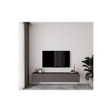 Capella Gri Mdf Country 4 Kapaklı Duvara Monte 180 Cm Tv Ünitesi