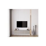 Capella Kumtaşı Rengi Mdf 3 Kapaklı Duvara Monte 140 Cm Tv Ünitesi Bej