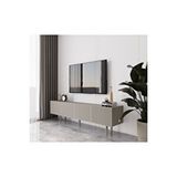 Capella Kumtaşı Rengi Mdf 4 Kapaklı Ahşap Ayaklı 160 Cm Tv Ünitesi Bej