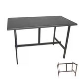 Capella Mutfak Masası 70X120 Esb (Werzalit, Wermodin Ve Allzalit Tabla) - Siyah