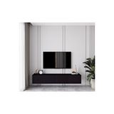 Capella Siyah Country Mdf 4 Kapaklı Duvara Monte 160 Cm Tv Ünitesi