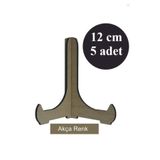 Capellawoodworks 5 Adet Akça Ahşap Çerçeve Tabak Teşhir Ayağı Standı Sergi Ayak