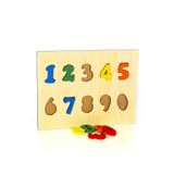 Capellawoodworks Ahşap Eğitici Rakamlarr Bultak Puzzle Çocuk Oyuncağı