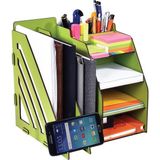 Capellawoodworks Özel Tasarım Dekoratif Ofis Masa Üstü Organizer
