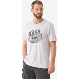 Caperlan Kısa Kollu Pamuklu Balıkçı Tişörtü - Black Bass - Açık Gri