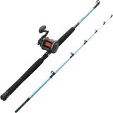 Caperlan Sırtı Tekne Olta Takımı, 190 Cm, 10/12 Lbs, Açık Mavi, Combo Game 100 - Çok Renkli