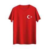Çapıt Pamuklu Standart Kesim Milli Takım Forması V Yaka Türkiye Sırt Baskılı Yetişkin/Çocuk Tişört