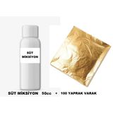 Capital 50ml Süt Miksiyon 100 Yaprak 16x16cm Altın Varak