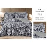 Capital Home Çift Kişilik Nevresim Takımı %100 Pamuk Saten 6'lı Set - Gri - 240 x 260 cm